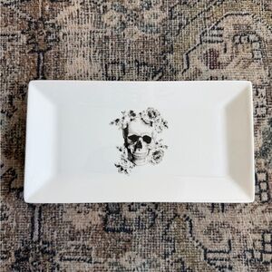 Skull + floral tray